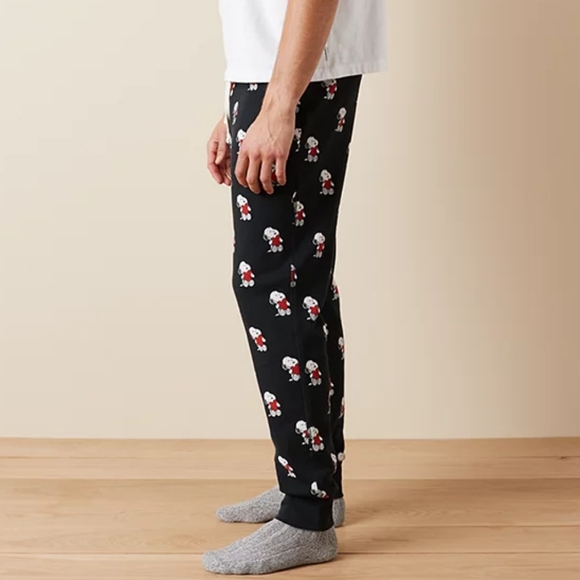 AE Snoopy Valentine fleece PJ joggers - Picture 4 of 5